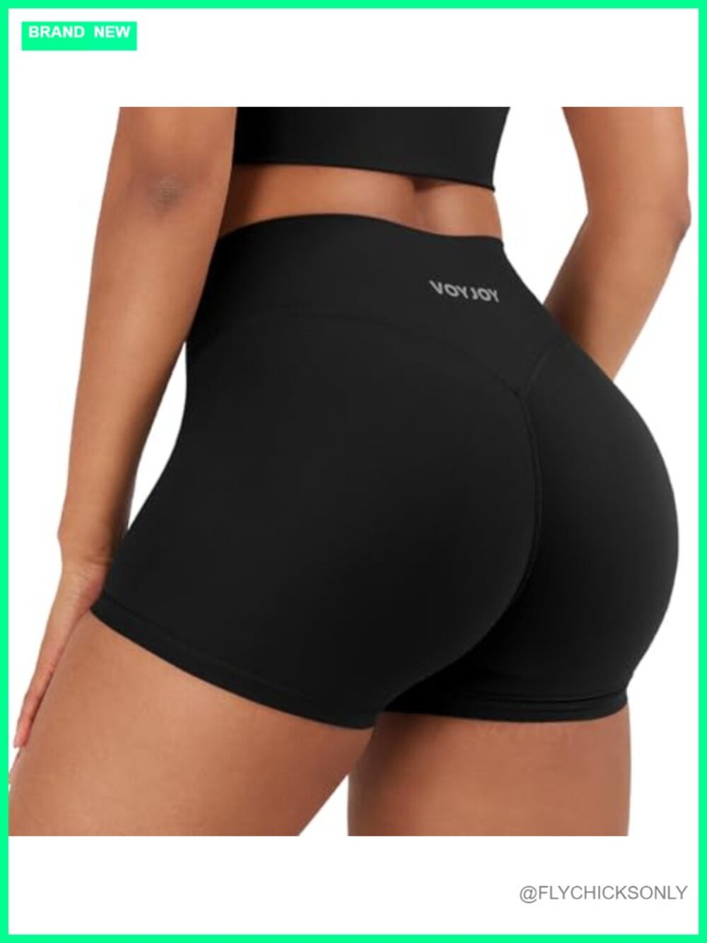 High Waisted Biker Shorts 3.6" No Front Seam Workout Gym Short